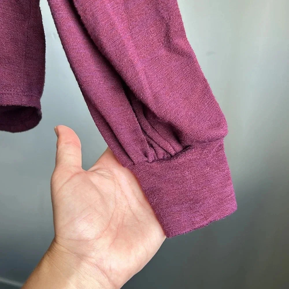 GAP Long Sleeve Shirt Maroon | Petite | GAP Petite Long Sleeve shirt | Maroon - Picture 6 of 8